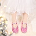 thumbnail image 2 of Toddler Flower Girl Glitter Pink Dress Shoes Size 7 - Girl Ballet Flats Wedding Party, 2 of 6