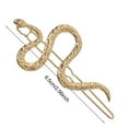 thumbnail image 6 of Skymirror 2/4Pcs Hairpin Snake Shape Decor Metal Hair Clip Easy One-Hand Operation Hair Pin Daily Party Chinese New Year Hair Accessories, 6 of 8