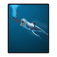 thumbnail image 1 of RYLABLUE Shark Blanket Fleece Throw Blanket for Sofa or Bed 58x80 inches, 1 of 3