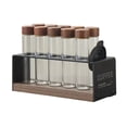 thumbnail image 2 of simhoa Coffee Bean Seal Tubes Display Rack 21.5x9x8cm Portable Multifunctional for Efficient Portion Control Lightweight Wooden Base Long Tubes, 2 of 8