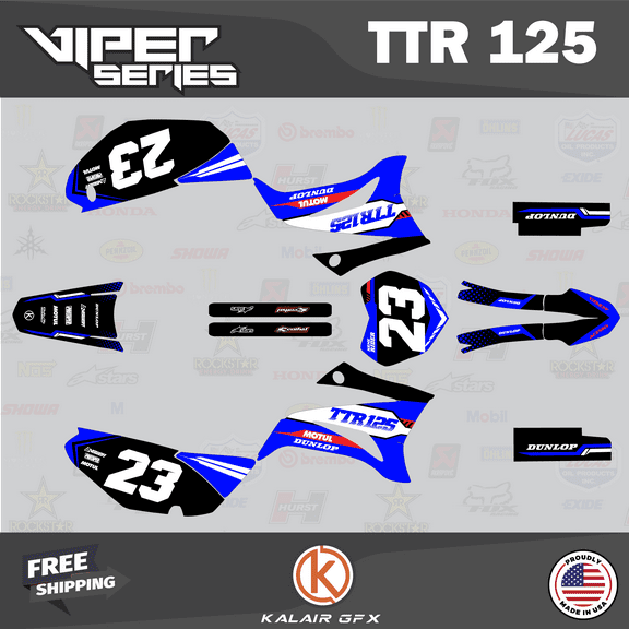 Kalair GFX Graphics Kit for Yamaha TTR125 (2008-2023) Viper Series