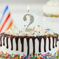thumbnail image 3 of Great Value Birthday Party Candle, Multicolor, Number 2, 3 of 7
