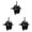 Black 3Packs, variant on Gothic Wing Backpack Keychain, Big‑Eye Bag Charm Pendant for Student Daily Accessories, 5.11 inch, Black 1Pack