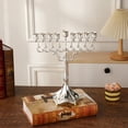 thumbnail image 2 of Candelabro Elegante y de Alta Gama para DecoracióN de Mesa, Candelabro para Cena con Velas, Plata, 2 of 5