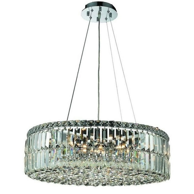 Elegant Lighting Maxime 24" 12 Light Royal Crystal Chandelier