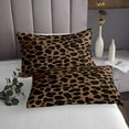 thumbnail image 3 of Erosebridal Leopard Print Coverlet Set King,Animal Print Bedding Set,Patchwork Room Decorative,3pcs, 3 of 5