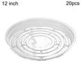 thumbnail image 2 of Joernso 20Pcs Reusable Pot Tray Convenient Plastic Rounded Edge Plant Pot Saucer Patio Decor, 2 of 8