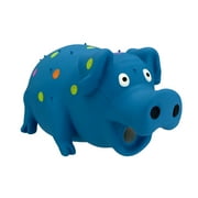 Vibrant Life Multicolor Pig Latex Dog Toy, Chew Level 1