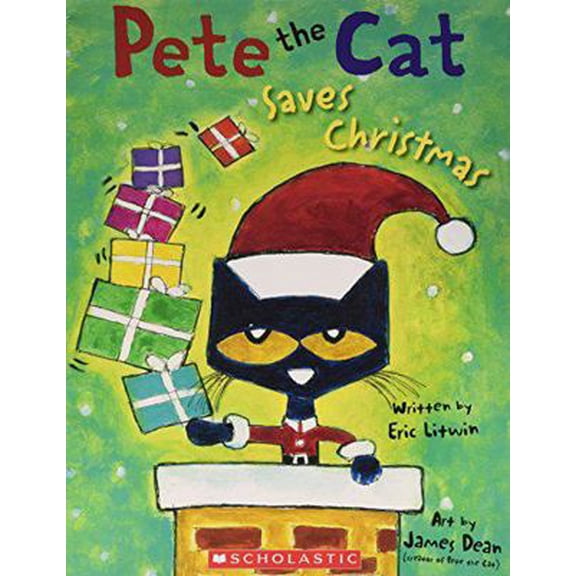 Pre-Owned Pete the Cat Saves Christmas (Paperback) 9780545649131