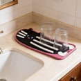 thumbnail image 4 of Fufafayo 2Pcs Silicone Drain Pad for Pot Cover, Kitchen Countertop Drying Mat, Chopping Board Rack Organizer, Food-Grade Silicone Drainage Tray for Sink Counter Shelf, 4 of 9