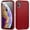 Red, variant on JTCASES for IPhone XR Case, Shockproof Anti-drop PC Frame Anti-slip Strip Silicone Back Shell Rugged Anti-scratch for IPhone XR (6.1" 2018) - Red