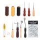 thumbnail image 2 of Easy To Use Leather Craft Tool, Leather Needles Tools, Easy To Carry Beginners Homr For Leather Travel, 2 of 8
