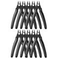 thumbnail image 1 of Cortadores de alambre BOENFU, pequeños, de precisión, 13 cm, 10 unidades, color negro, 1 of 6