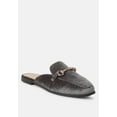 thumbnail image 2 of Velvet Buckled Flat Mules, 2 of 10