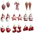 2Pcs Christmas Tree Candy Cane Decorations Craft Pendant Holiday Party