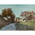 thumbnail image 2 of Monet, Claude 18x15 Black Modern Framed Museum Art Print Titled - Snow Effect at Argenteuil 1875, 2 of 4