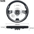 thumbnail image 5 of 10L0L Carbon Fiber Golf Cart Steering Wheel for Yamaha Club Car DS Precedent EZGO TXT RXV Cart Accessories, 5 of 8