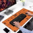 thumbnail image 2 of Long Mouse Pads for Desk,Halloween Framed Icons Pattern Desk Mats on Top Of Desks, Desk Mouse Pad Extra Large with 3mm Non-Slip Base and Stitched Edge for Gaming,Office,Work,Home 31.5x15.7in, 2 of 5
