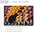 thumbnail image 2 of PhooArto Doormat Custom Indoor Welcome Door Mat, Color Cat Silhouette Home Decorative Entry Rug Garden/Kitchen/Bedroom Mat Non-Slip Rubber 24x16in, 2 of 8