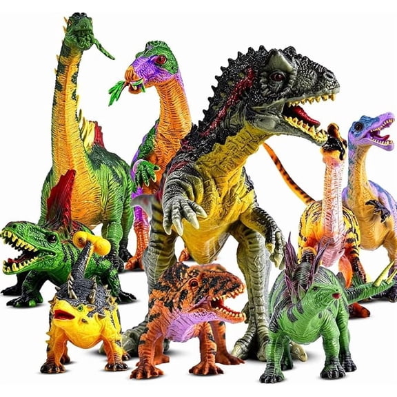Dinosaur Toys for Kid, 9 PCS Pocket-Sized Set, Realistic and Non-Toxic