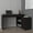 Black, variant on Office Desk Alfie Rotable Desk 72-Inch Wide or Compact, Adjustable Workstation In Two Directions with Storage Compartments, For Home Office or Studio, White,Work Surface