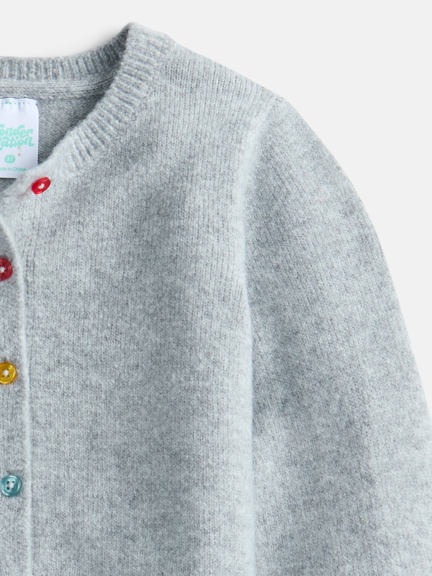 Wonder Nation Toddler Girls' Cardigan Sweater with Long Sleeves, Sizes 12M-5T