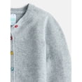 thumbnail image 2 of Wonder Nation Toddler Girls' Cardigan Sweater with Long Sleeves, Sizes 12M-5T, 2 of 3
