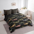 thumbnail image 2 of Erosebridal Big Bass Fish Bedding Comforter Set 7 Pieces For Women Men,Fishing And Hunting Full Bedding Set For Teens Adults,Black Reversible, 2 of 6