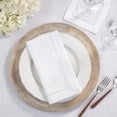 thumbnail image 3 of Saro Lifestyle Classic Hemstitch with Embroidered Border Cocktail Napkin (Set of 12), 3 of 3