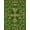 Green Gold, Pattern 11, variant on ODIKA Bold Geometric Frame Currency Note Border Collage Motif Funky Flowing Dynamic Non-Slip Chair-Friendly for Home Office, Gaming Room, Under Desk