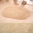 thumbnail image 5 of Soft Oval Carpet Floor Mat 16x24 Inch Absorbent Non Slip Washable Shaggy Area Rug for Bedroom Living Room Bathroom Entrance Home Decor, Camel-Colored 40*60 Rug *1, 5 of 5