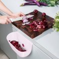 thumbnail image 2 of Elegante bote de basura para montar en la pared, diseño que ahorra espacio, bote de basura colgante para eliminación de desechos de cocina sin olor, bote de basura compacto montado en la puerta del, 2 of 5