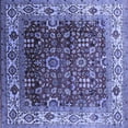 thumbnail image 1 of Ahgly Company Machine Washable Indoor Square Oriental Blue Industrial Area Rugs, 6' Square, 1 of 4