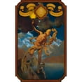 thumbnail image 2 of Maxfield Parrish 11x14 Black Ornate Wood Framed Double Matted Museum Art Print Titled: Prometheus (1919), 2 of 5