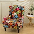 thumbnail image 4 of CHUANK Chair Covers Slipcovers Stretch Wing Chair Covers Slipcovers Wingback Sofa Covers Armchair Covers Furniture Protector For Wingback Chair, 4 of 5
