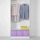 thumbnail image 3 of Pack of 2 Foldable Fabric Storage Cubes for Use in Cube Shape, Light Purple, 3 of 4