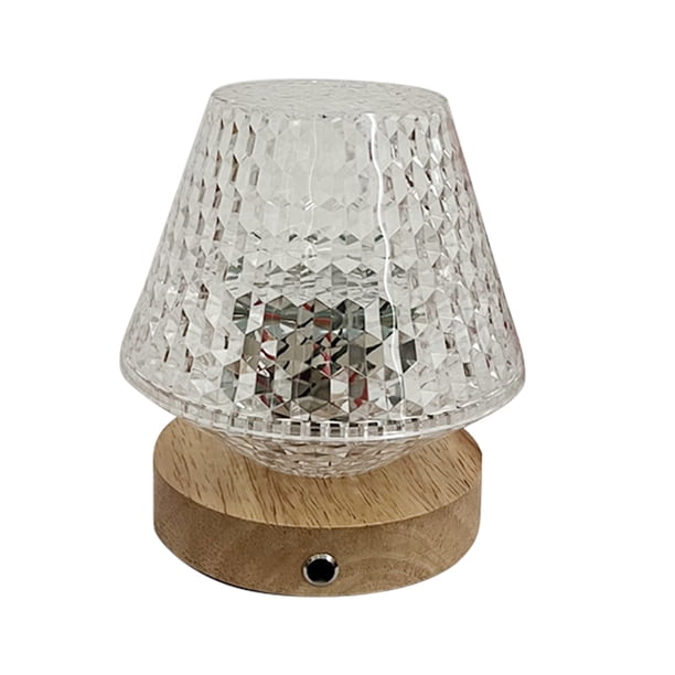 Lámpara de escritorio LED de cristal acrílico 5V1A Luces de noche decorativas para patio de jardín JShteea El nuevo