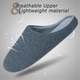 thumbnail image 3 of Slack Men's Daniel Waffle Knit Memory Foam Scuff Slipper, 3 of 7