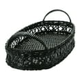 thumbnail image 5 of Creative Co-Op Decorative Hand-Woven Rattan Tray with Handles, Black, 5 of 7
