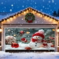 thumbnail image 4 of Christmas Garage Door Banner 16x7ft Large, Outdoor Holiday Decor with Grommets for 2 Car Garage, Fence, Porch and Church Events, 4 of 5