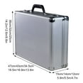 thumbnail image 3 of Yingyy Aluminum Alloy Corner Reinforcement Portable Tool Box Safe And for extra durability Secure Storage Ergonomic Handle Impact-resistant Box, 3 of 6