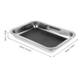 thumbnail image 4 of Stainless Steel Dissecting Pan Lab Dissection Tray Wax Pan Classroom Tray For Laboratory School Biology Science Experiments 26x19x4cm, 4 of 8