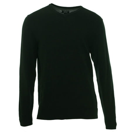 Mens Classic V-neck Sweater - Alfani NEW Black Mens Size Medium M Ribbed V-Neck Pullover Sweater $60 #209