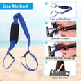 thumbnail image 4 of Uxcell 2Pcs Carrying Beach Chair Straps Adjustable Beach Chair Straps Dark Blue, 4 of 7