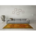 thumbnail image 3 of Ahgly Company Machine Washable Indoor Square Persian Yellow Traditional Area Rugs, 7' Square, 3 of 4