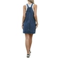 thumbnail image 3 of INSPIRE CHIC Denim Overall Dress for Women's Casual Summer Loose Romper Sleeveless Jean Mini Dress XS Blue, 3 of 6