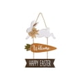 thumbnail image 1 of Cheapark Easter Bunny Pendant Wood Home Welcome Door Sign Holiday Plaques for Entryway and Spring Seasonal Decor, 1 of 6
