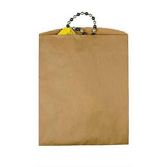 SSWBasics Large Natural Kraft Paper Merchandise Bags - 12"W x 15"H - Eco-Friendly Paper Shopping Bags for Retail  Gifts  Events  Groceries - Case of 1000