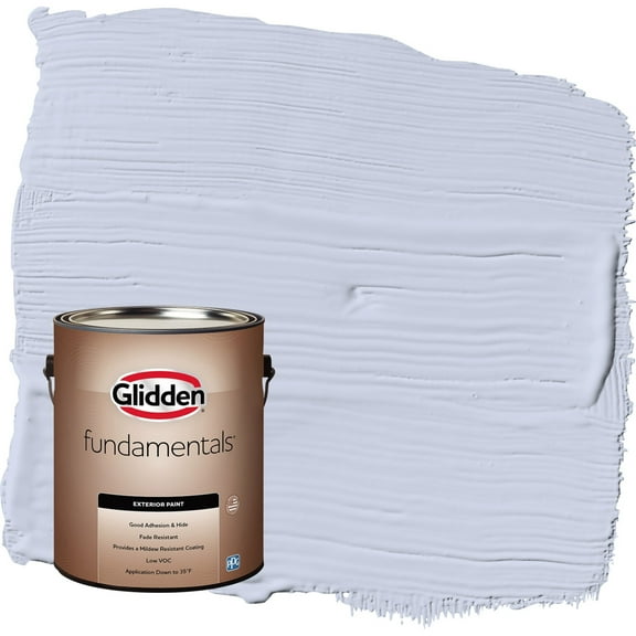 Glidden Fundamentals Sweet Emily / Purple Semi-Gloss Exterior Paint, 1 Gallon