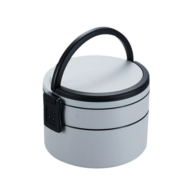 Portable Double-layer Love Lunch Box With Rice Can Be Microwave-heated Portable Lunch Box Student Bento Box